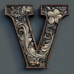 diamond font letter a