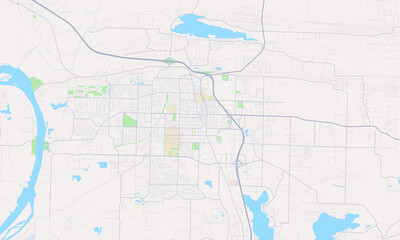 Fototapeta premium Conway Arkansas map