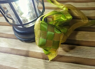 Ketupat Decoration with Ramadan Lantern
