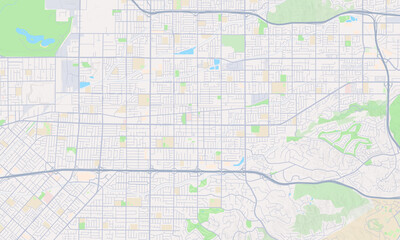 Obraz premium Covina California map