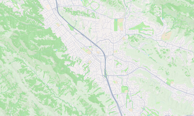 Obraz premium Danville California map