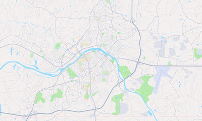 Obraz premium Danville Virginia map