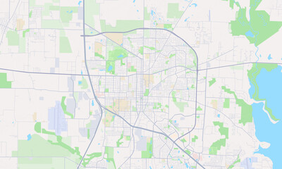 Denton Texas map