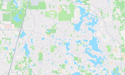 Fototapeta premium Deltona Florida map