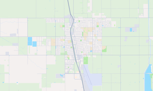 Delano California map