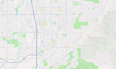 Obraz premium Draper Utah map