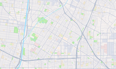Fototapeta premium Downey California map
