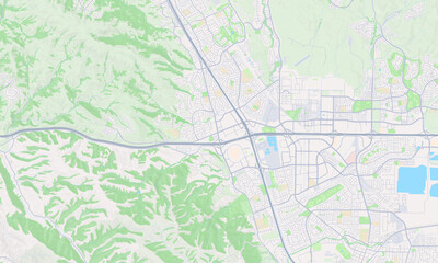 Obraz premium Dublin California map