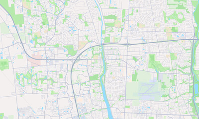 Dublin Ohio map