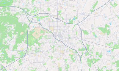 Durham North Carolina map