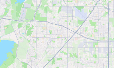 Obraz premium Duncanville Texas map
