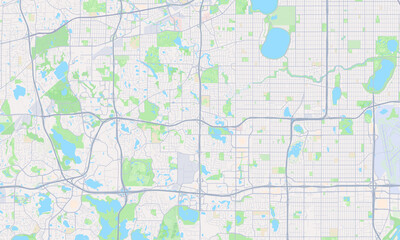 Fototapeta premium Edina Minnesota map