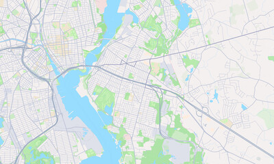 Naklejka premium East Providence Rhode Island map