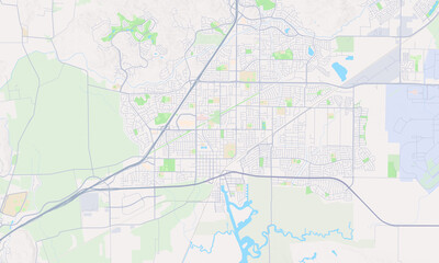 Obraz premium Fairfield California map