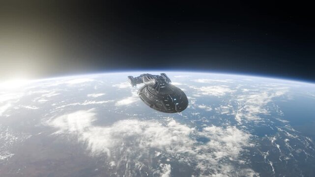 This is how I imagine the future and space travel. Spaceships with gigantic space stations.