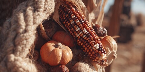 Corn stalk symbolizing food security strong healthy plant inspirational agriculture theme centered composition natural daylight ultra high resolution stock photo, Realistic Photo