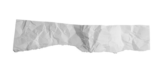 Torn paper pieces with ragged edges and curled corners. White ripped sheets showing damage texture. Isolated blank page fragments on transparent background.