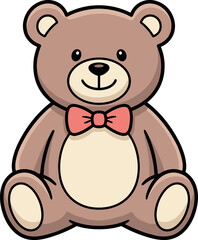 Fototapeta premium A close-up, stylized illustration of a cute cartoon bear's paw, featuring soft brown fur and a cream-colored pad. Ideal for children's themes, playful