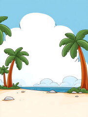 illustration of a beach image 