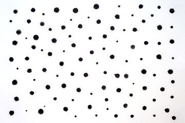 Minimal Black Dot Pattern on White Background