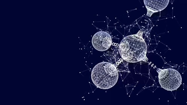 fisica, molecola, rotazione, 3d, chimica, genetica