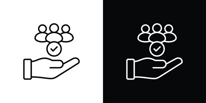 Human resources Icon Sheet Multiple Style Collection Isolated Vector