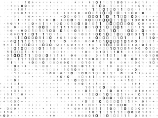 Futuristic Binary code technology background for coding or programming