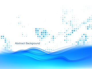 Abstract mosaic pattern pixel background with wave design