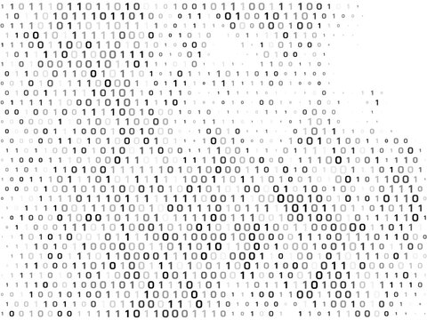 Abstract Binary code futuristic background for coding and programming