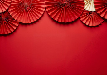red and gold paper background chinese