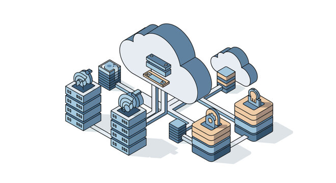 Secure cloud computing infrastructure with encrypted data storage