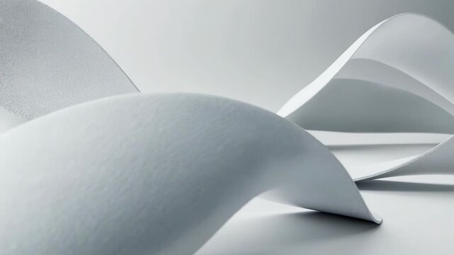 Clean white and light gray abstract flowing background