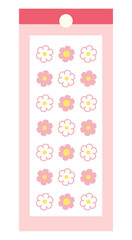 Cute flower sticker illustration