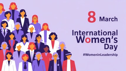 International women's day celebration with diverse group of women