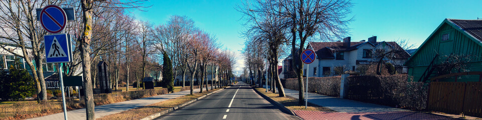 street in Palanga city, Lithuania