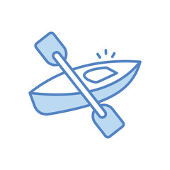 Canoe vector icon © Hexagon Designes