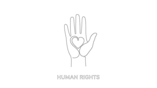 hand with a symbol of peace icon video motion suitable to your love, careful, helpful, lovely, humanity, advertisement, business, and more