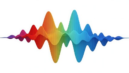 Vibrant sound wave pattern