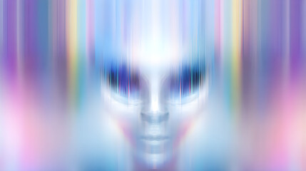 abstract blur colorful alien background