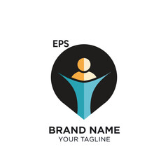 Logo Design Template with Placeholder Text.