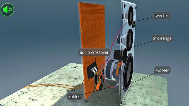 Construction of a loudspeaker.