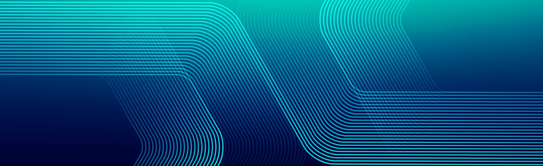 Modern digital technology background design with hexagons. Futuristic technology hexagonal abstract mesh concept. Geometric stripe line art design for poster, brochure, cover, banner, website, header.