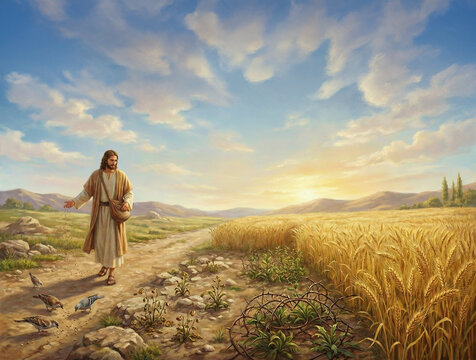 Illustration of the Parable of the Sower