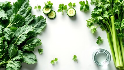 Vibrant array of fresh green produce for a healthy lifestyle