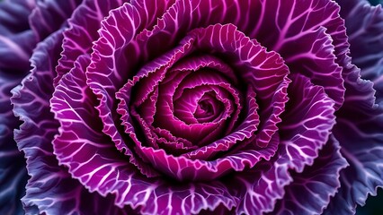Vibrant purple plant macro intricate organic texture details
