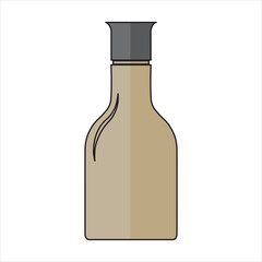 The bottle symbol icon can be used for MOCAF oil products, skincare, or other liquid products.