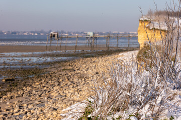 Baie de Yves sous la neige, Charente Maritime, France © jujud3100