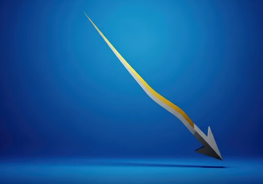 Abstract visualization depicting a steep decline in precious metal value, symbolizing economic austerity and financial cost savings, investment, austerity, reduction