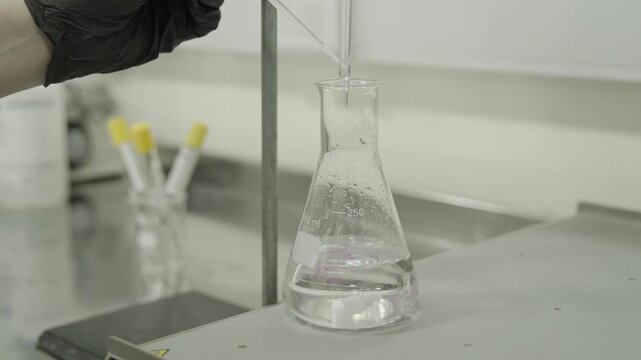 Erlenmeyer Flask in Laboratory 4k
