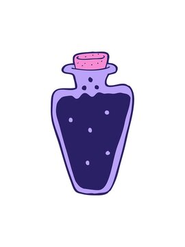 pixelize effect animation of cartoon potion illustration